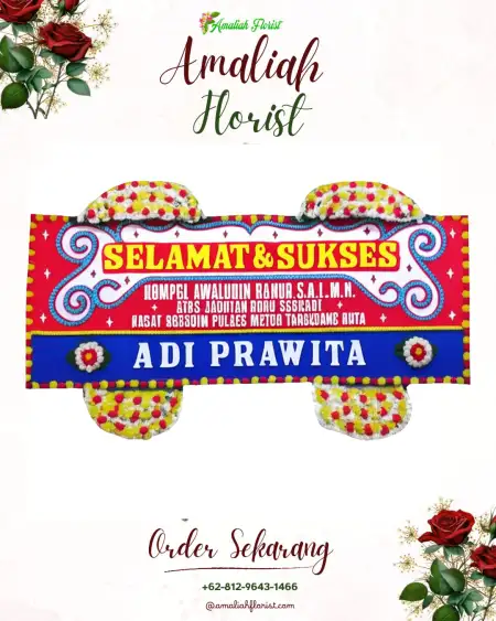 Papan Bunga Ucapan Selamat Srebegan